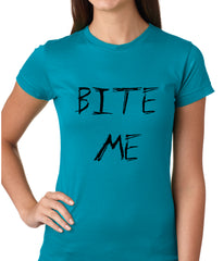 Bite Me Zombie and Vampire Lovers Girls T-shirt