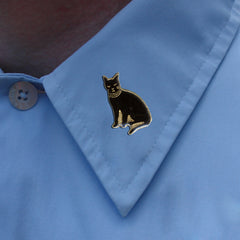 Black Cat Lapel Pin