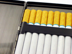 Black Ice Cigarette Case :: Brushed Satin Gunmetal