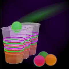 Black Light Reactive Neon Beer Pong Party Pack