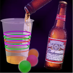 Black Light Reactive Neon Beer Pong Party Pack