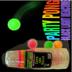 Black Light Reactive Neon Beer Pong Party Pack