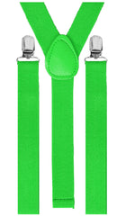 Black Light Reactive Neon Suspenders Green