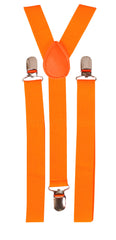 Black Light Reactive Neon Suspenders Orange