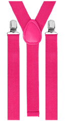 Black Light Reactive Neon Suspenders Hot Pink