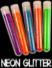 Black Light Responsive Neon Glitter (Set of 5 Colors)