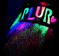 Black Light Responsive Neon Glitter Plur