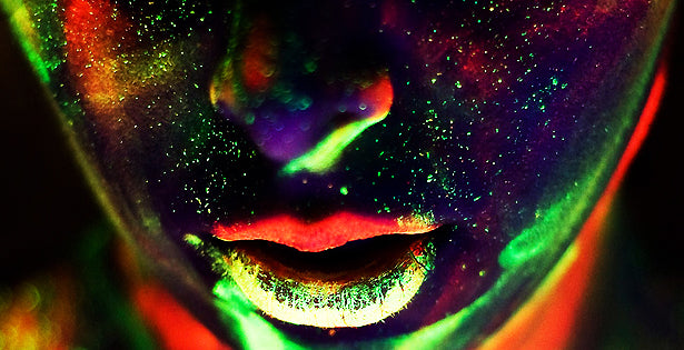 Black Light Responsive Neon Glitter Lip