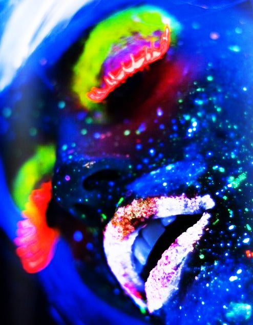 Black Light Responsive Neon Glitter Lip eye