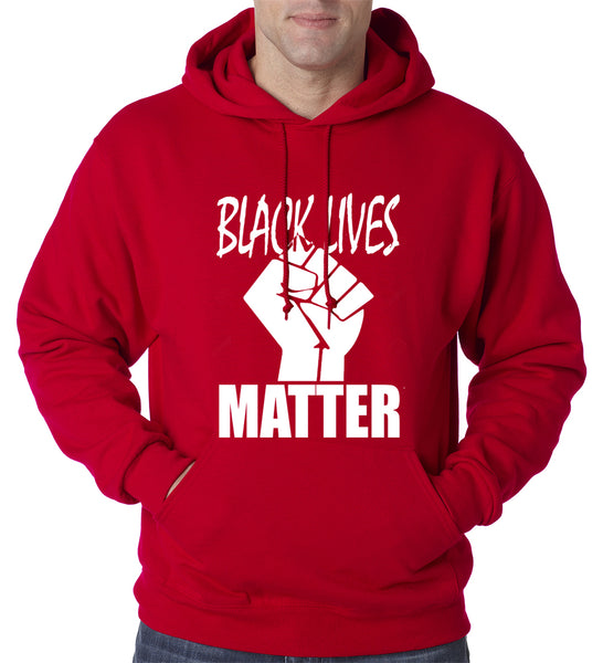 Black Lives Matter Fist Adult Hoodie –