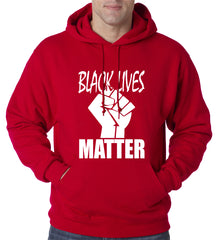 Black Lives Matter Fist Adult Hoodie