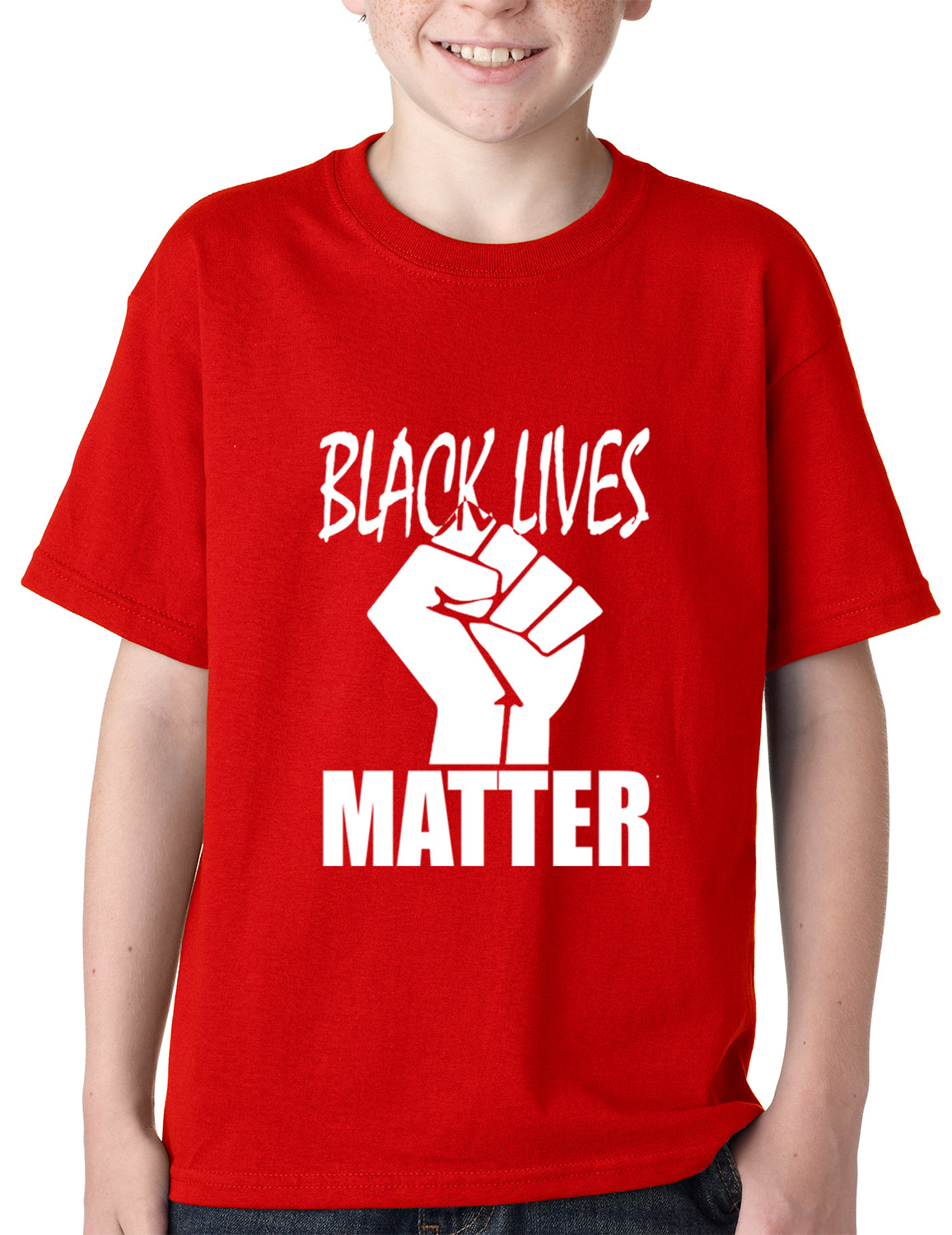 Black Lives Matter Fist Kids T-shirt