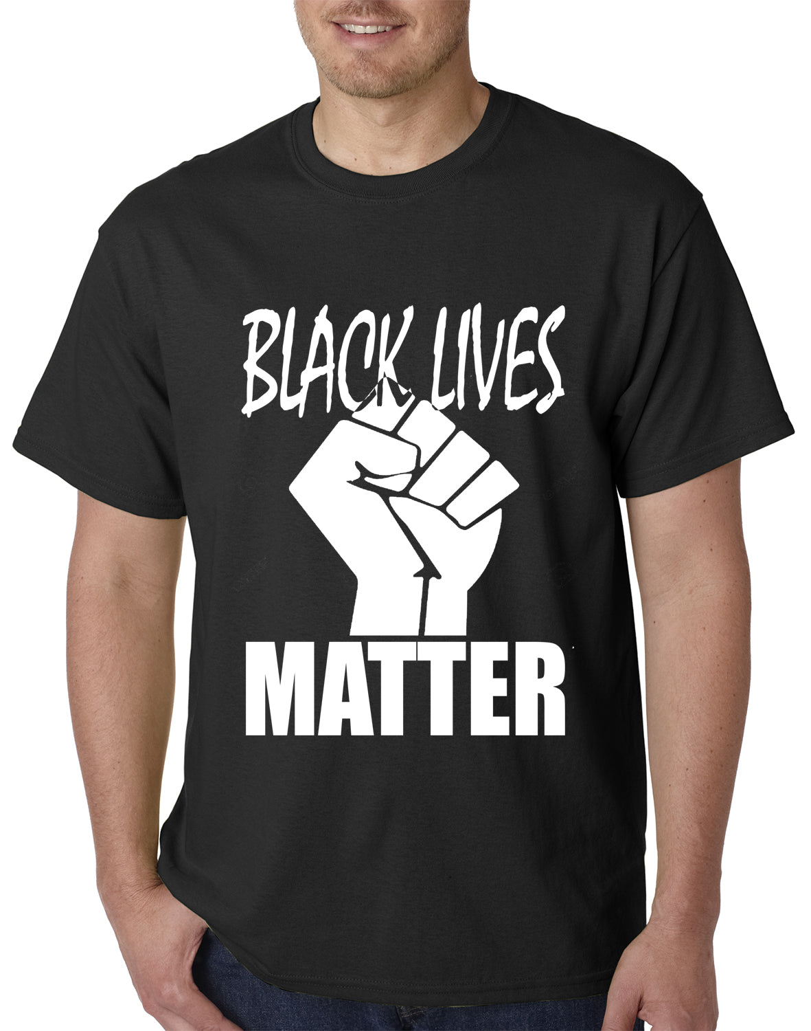 Black Lives Matter Fist Mens T-shirt