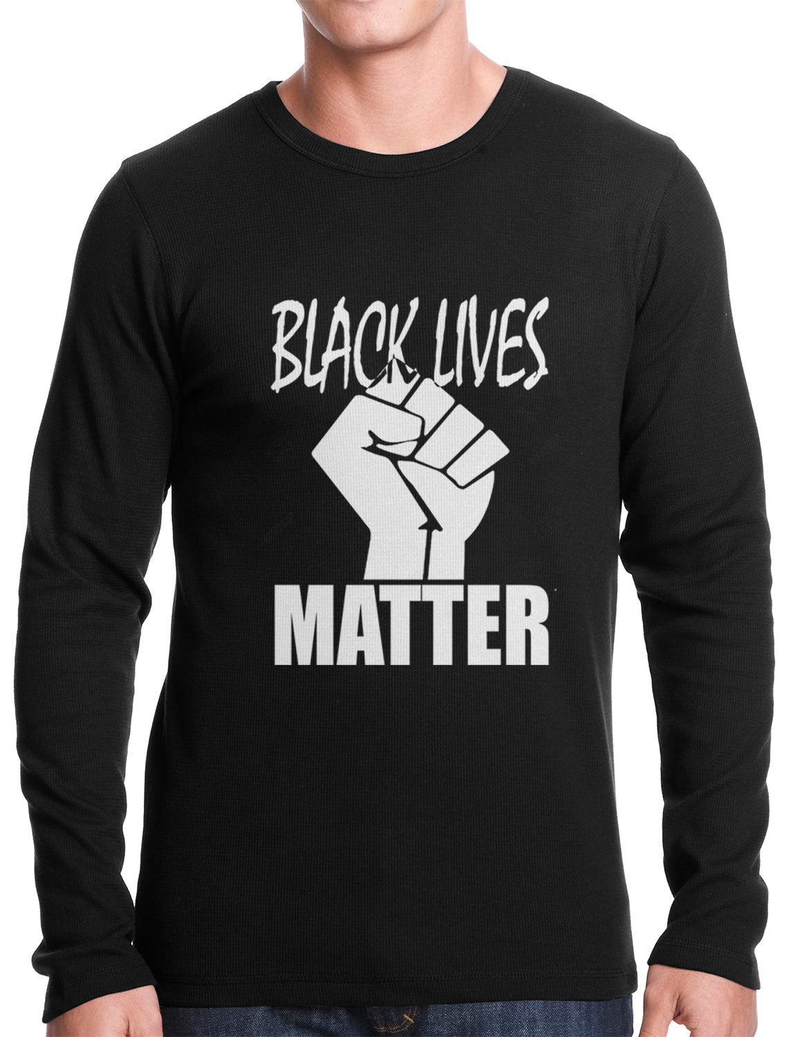 Black Lives Matter Fist Thermal Shirt