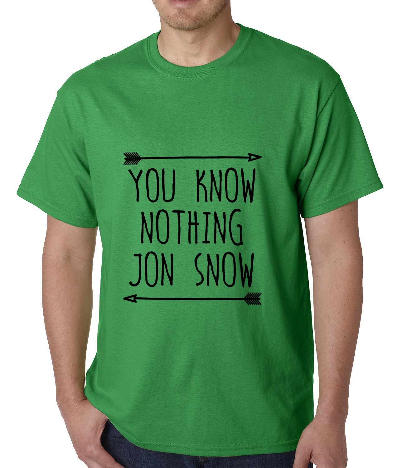 You Know Nothing Jon Snow Mens T-shirt Green
