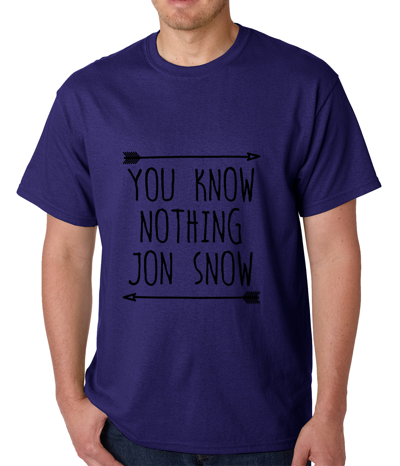 You Know Nothing Jon Snow Mens T-shirt Navy Blue