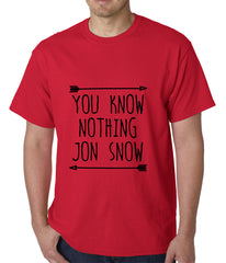 You Know Nothing Jon Snow Mens T-shirt Red