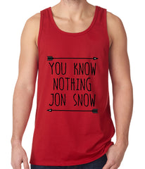 You Know Nothing Jon Snow Tank Top Red