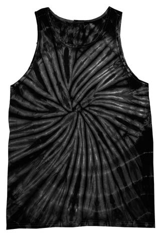 Black Spider Tie Dye Tank Top