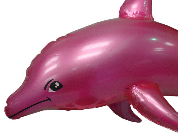 Blow up Dolpin - 24 Inch Inflatable Dolphin (Pink) – Bewild