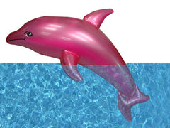 Blow up Dolpin - 24 Inch Inflatable Dolphin (Pink)