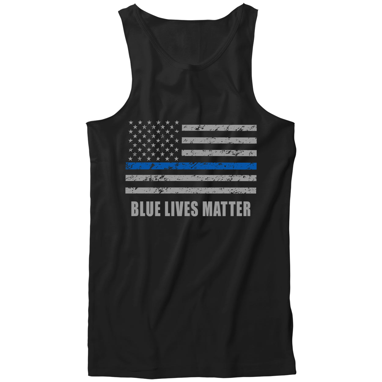 Blue Lives Matter Blue Line Flag Tank Top
