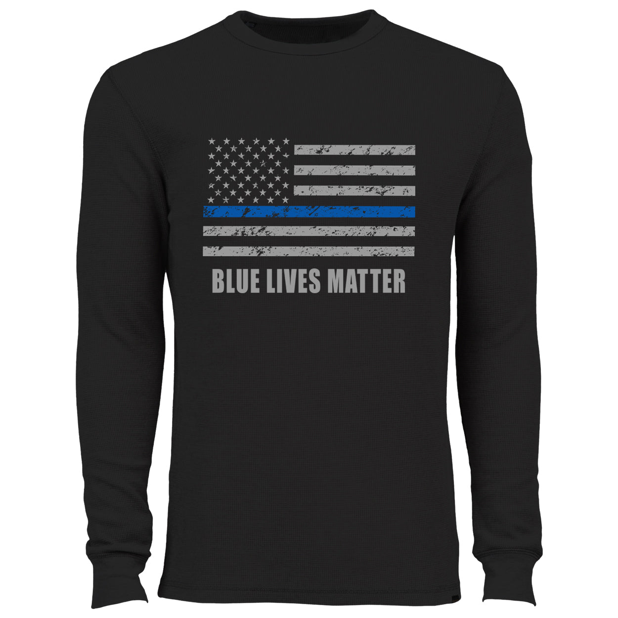 Blue Lives Matter Blue Line Flag Thermal Shirt