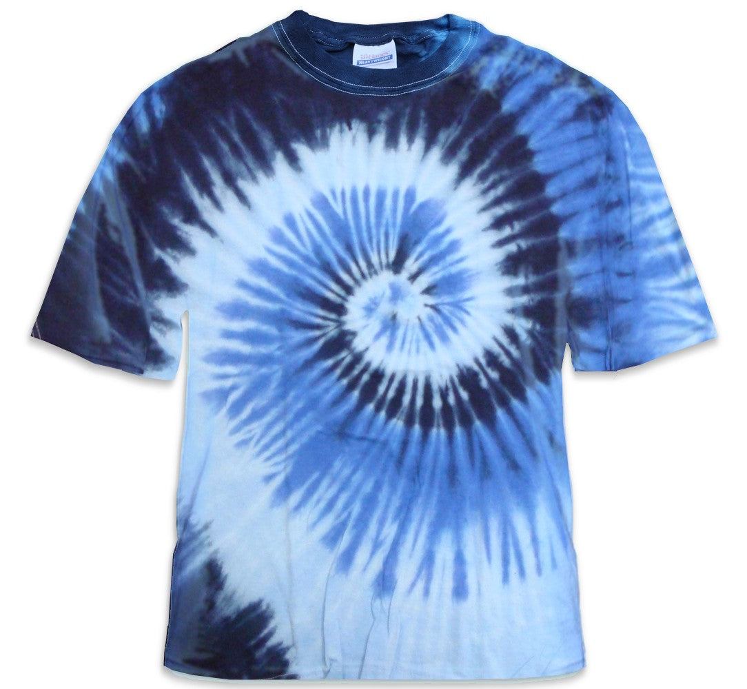 Blue Ocean Spiral Tie Dye T-Shirt – Bewild