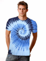 Blue Ocean Spiral Tie Dye T-Shirt