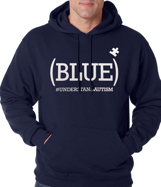(BLUE) #UNDERSTAND AUTISM Adult Hoodie –