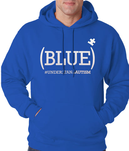 (BLUE) #UNDERSTAND AUTISM Adult Hoodie