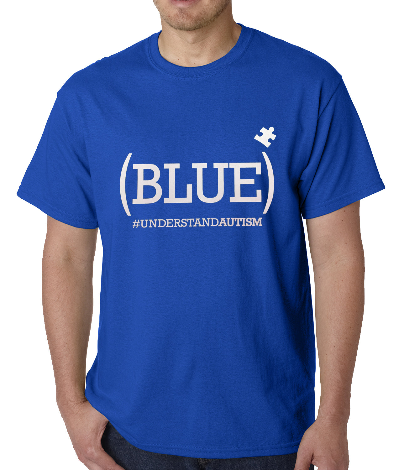 (BLUE) #UNDERSTAND AUTISM Mens T-shirt
