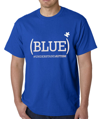 (BLUE) #UNDERSTAND AUTISM Mens T-shirt