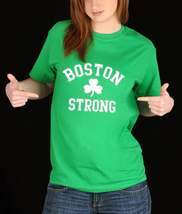Boston Strong Irish Shamrock Girl's T-Shirt 