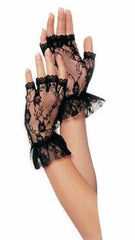 Boy Toy Lace Fingerless Gloves
