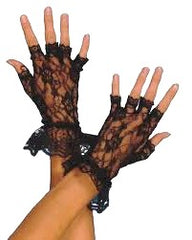 Boy Toy Lace Fingerless Gloves