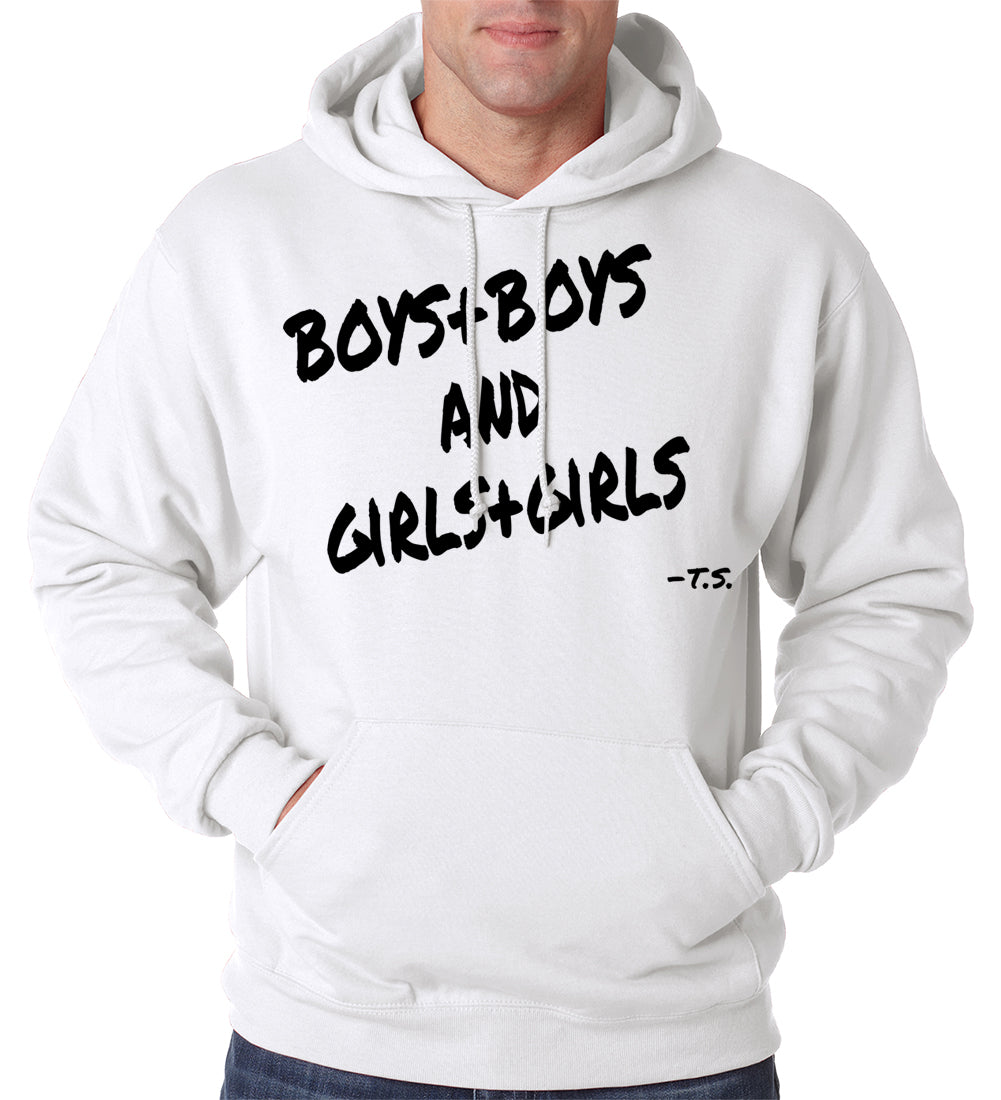 Boys + Boys And Girls + Girls Adult Hoodie
