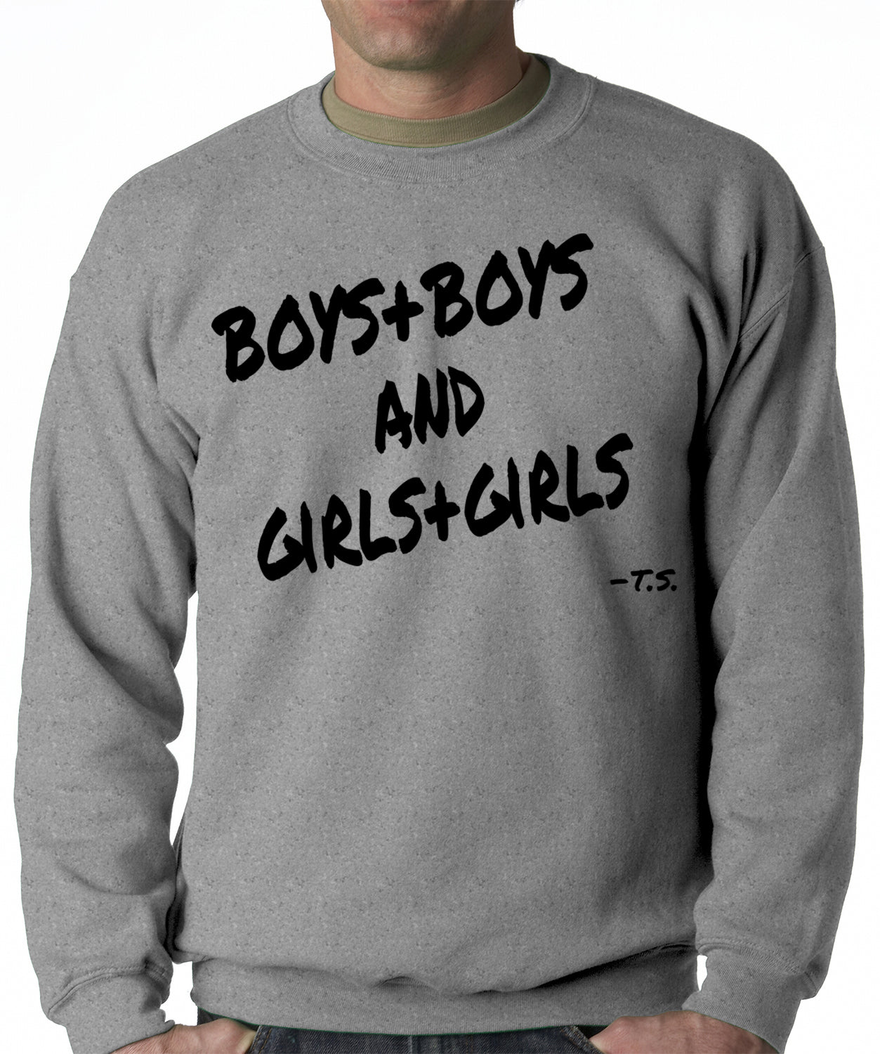 Boys + Boys And Girls + Girls Crewneck Sweatshirt