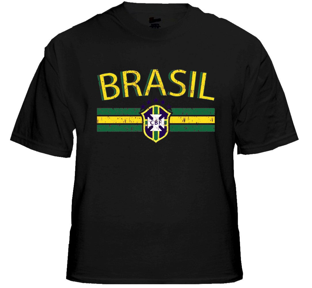 Brasil Vintage Shield International Mens T-Shirt
