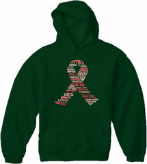 Breast Cancer Awareness "Words" Adult Hoodie