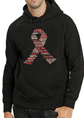 Breast Cancer Awareness "Words" Adult Hoodie