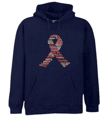 Breast Cancer Awareness "Words" Adult Hoodie