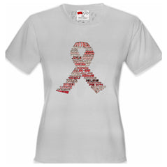 Breast Cancer Awareness "Words" Girl's T-Shirt
