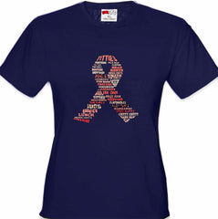 Breast Cancer Awareness "Words" Girl's T-Shirt