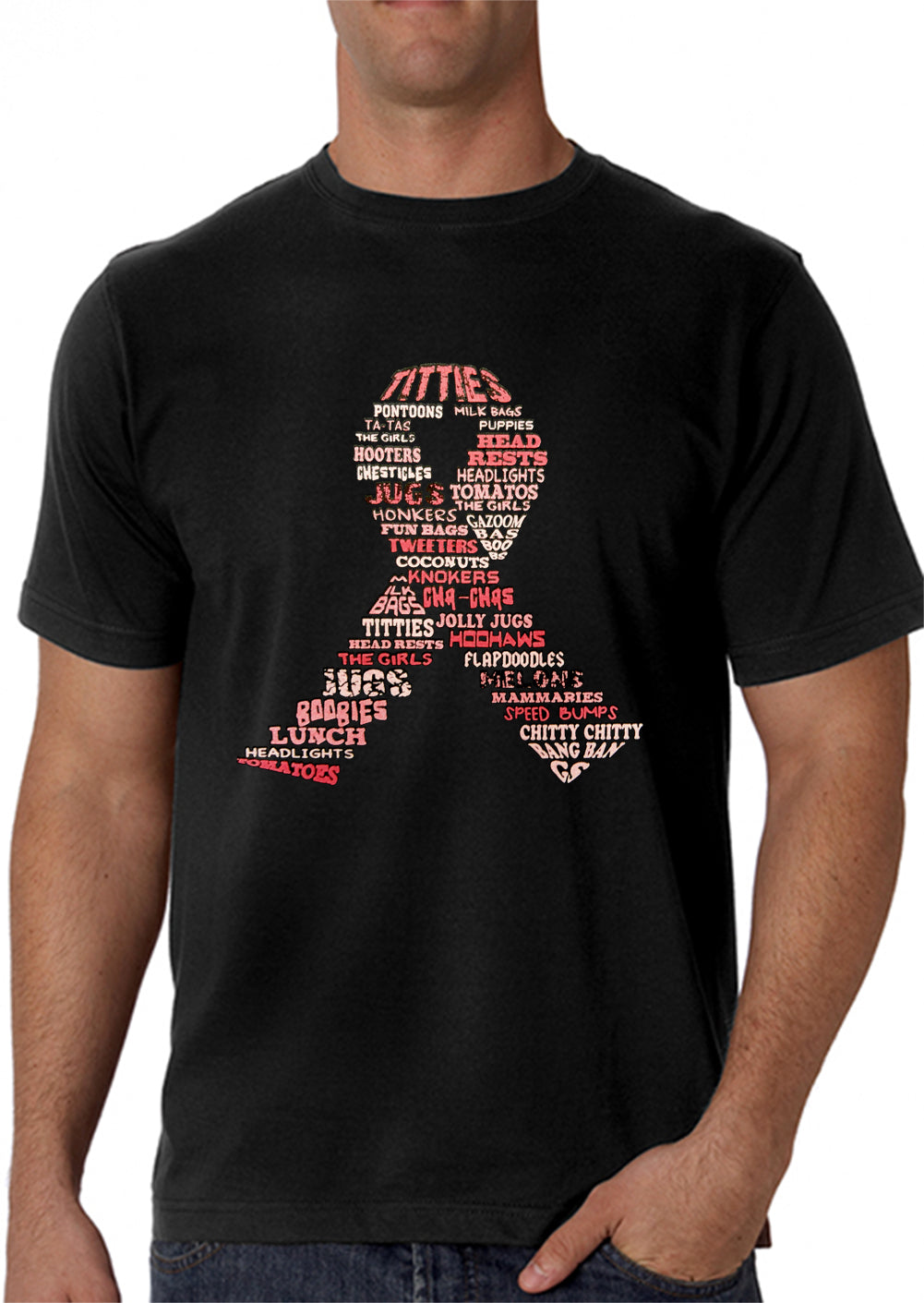 Breast Cancer Awareness Words Men's T-Shirt – Bewild