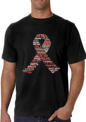 Breast Cancer Awareness "Words" Men's T-Shirt