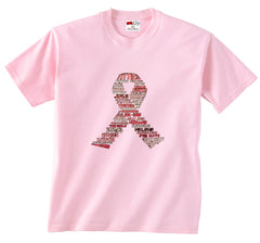 Breast Cancer Awareness "Words" Men's T-Shirt