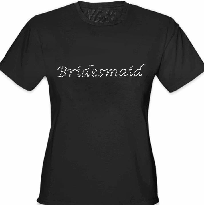 Bridesmaid Rhinestone Girl's T-Shirt