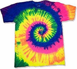 Bright Spiral Tye Dye T-Shirt