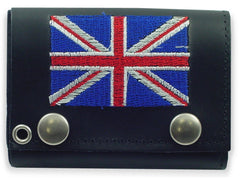 British Flag Genuine Leather Chain Wallet